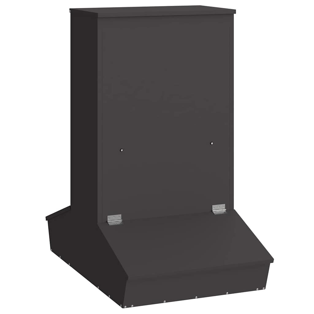 Vidaxx nourriture pour porcs noir 82 x 51 x 91,5 cm acier laminé à froid