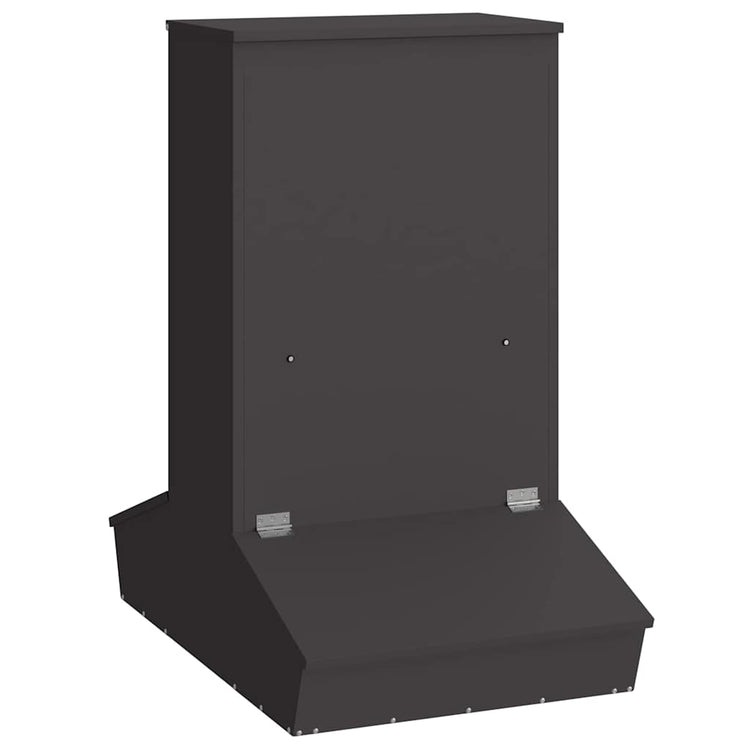 Vidaxx nourriture pour porcs noir 82 x 51 x 91,5 cm acier laminé à froid