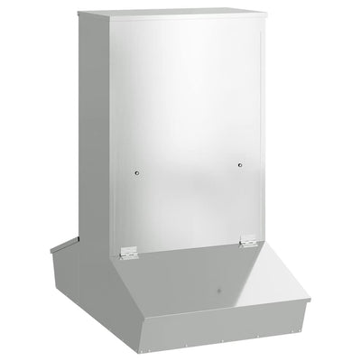 Vidaxx nourriture pour porcs argent 82 x 51 x 91,5 cm en acier galvanisé