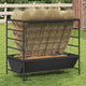 Vidaxxl alimentation pour bétail noir 100 x 60 x 90 cm acier laminé à froid