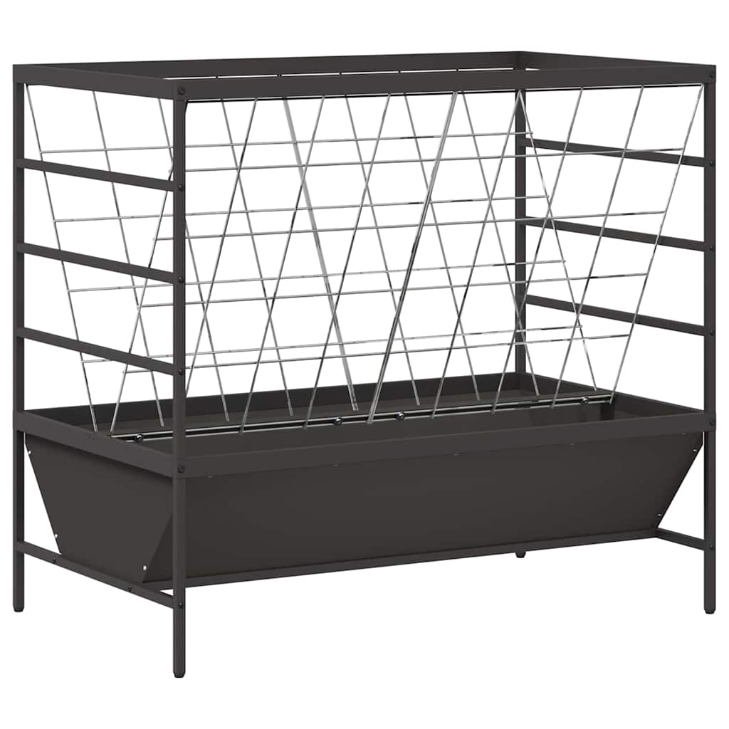 Vidaxxl alimentation pour bétail noir 100 x 60 x 90 cm acier laminé à froid