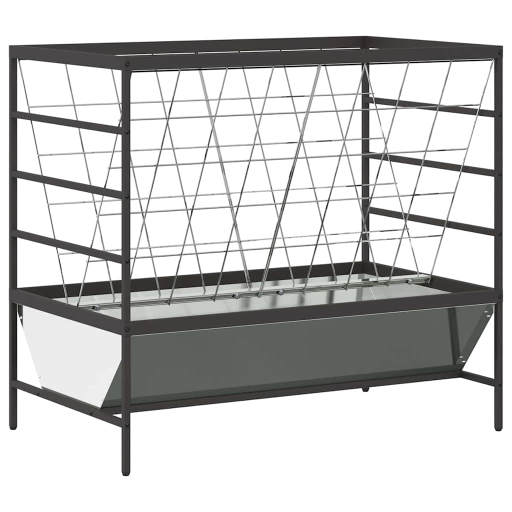 Vidaxl alimentation pour bétail argent 100 x 60 x 90 cm acier galvanisé