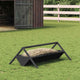 Vidaxxl mangeoire pour bétail noir 111 x 76 x 38 cm acier laminé à froid