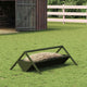 Vidaxxl mangeoire pour bovins vert olive 111 x 76 x 38 cm