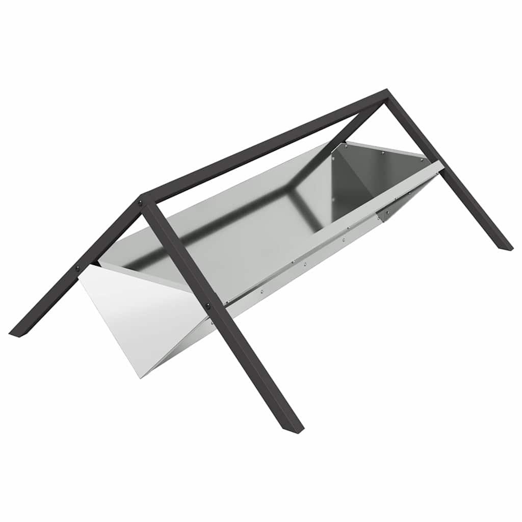 Vidaxxl mangeoire pour bétail argent 111 x 76 x 38 cm acier galvanisé