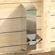 Vidaxx mangeoire à poulets argent 13 x 12 x 51 cm en acier galvanisé