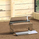 Vidaxl alimentation à pédale pour poulet argent 48,5 x 39,5 x 19 cm