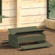 Vidaxl tapis de poulet alimentaire vert olive 75 x 53 x 20,5 cm
