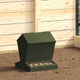 Vidaxx mangeoire à poulets vert olive 40 x 40 x 45 cm acier laminé à froid