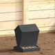 Vidaxx mangeoire à poulets noir 30 x 30 x 39 cm acier laminé à froid