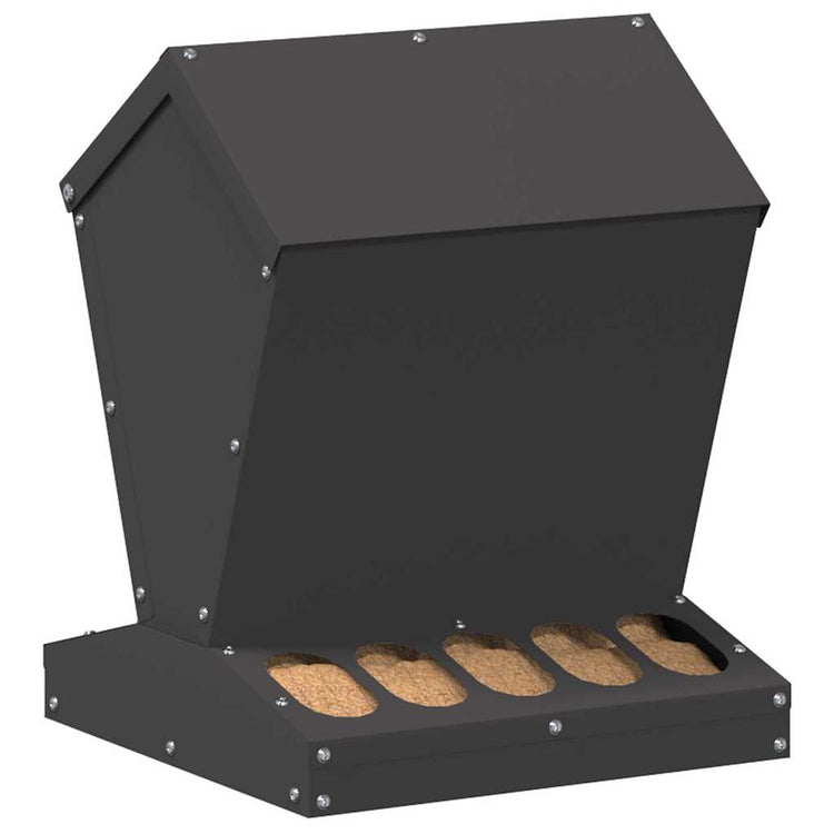 Vidaxx mangeoire à poulets noir 30 x 30 x 39 cm acier laminé à froid