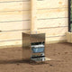 Vidaxxl alimentation à pédale pour poulet argent 25 x 42 x 40 cm