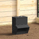 Vidaxx mangeoire à poulets noir 20 x 25 x35 cm acier laminé à froid