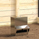 Vidaxx mangeoire à poulets argent 20 x 25 x35 cm en acier galvanisé