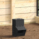 Vidaxx mangeoire à poulets noir 20 x 25 x35 cm acier laminé à froid