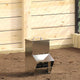 Vidaxx mangeoire à poulets argent 20 x 25 x35 cm en acier galvanisé