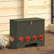 VidaXL mangeoire à poulets 2 pcs vert olive 60,5 x 29 x 51 cm