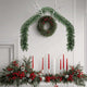 VidaXL couronne de Noël 2 pcs vert 20 m PVC