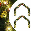 VidaXL couronne de Noël avec 600 LED 2 pcs vert PVC