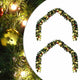 VidaXL couronne de Noël avec 600 LED 2 pcs vert PVC