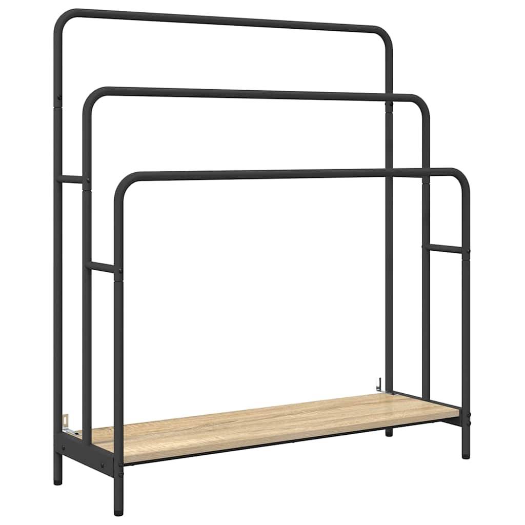 Vidaxl portant à vêtements chêne sonoma 90 x 30 x 100,5 cm bois fini