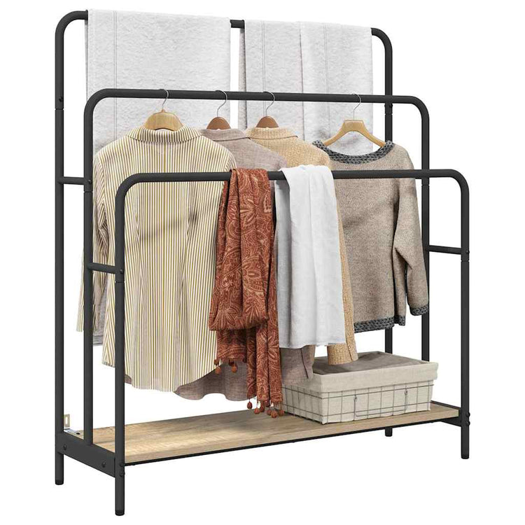 Vidaxl portant à vêtements chêne sonoma 90 x 30 x 100,5 cm bois fini