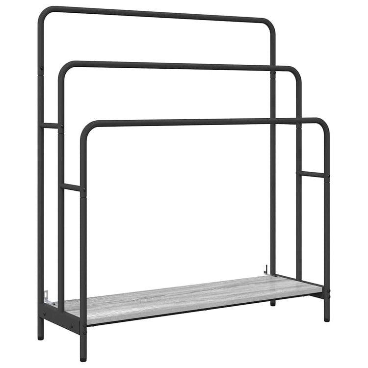 Vidaxl portant à vêtements gris sonoma 90 x 30 x 100,5 cm bois travaillé