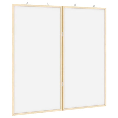 Vidaxx tableau d'affichage blanc 80 x 80 x 1,4 cm bois de pin massif