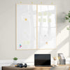 Vidaxx tableau d'affichage blanc 80 x 80 x 1,4 cm bois de pin massif