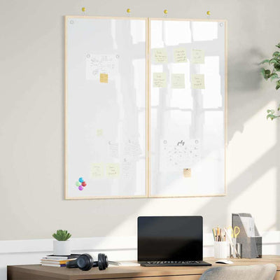 Vidaxx tableau d'affichage blanc 80 x 80 x 1,4 cm bois de pin massif