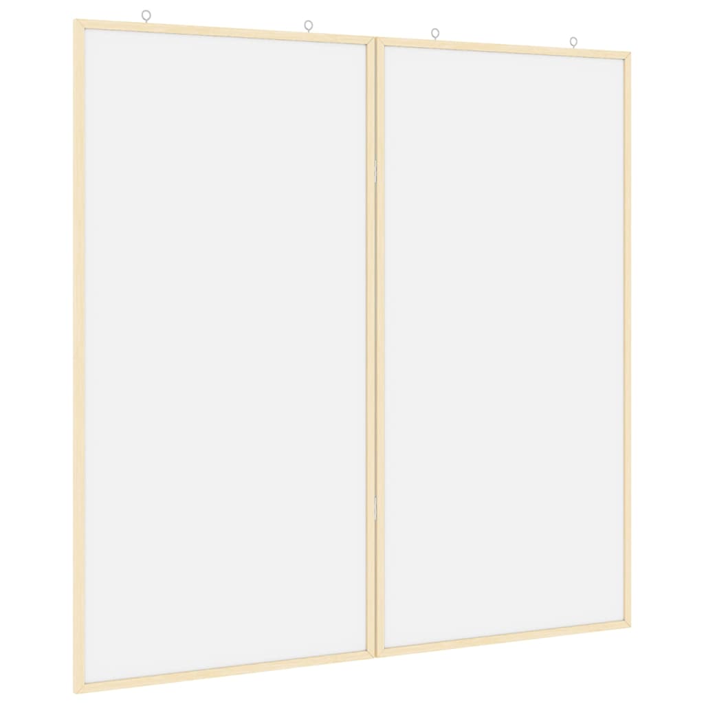 Vidaxx tableau d'affichage blanc 80 x 80 x 1,4 cm bois de pin massif