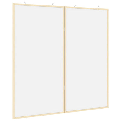 Vidaxx tableau d'affichage blanc 80 x 80 x 1,4 cm bois de pin massif