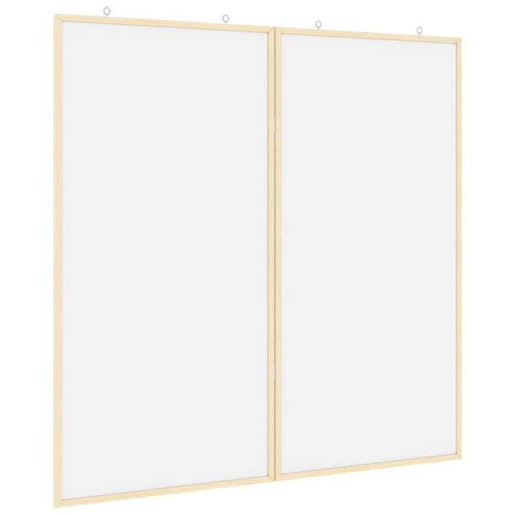 Vidaxx tableau d'affichage blanc 80 x 80 x 1,4 cm bois de pin massif