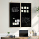 Vidaxx tableau d'affichage noir 80 x 80 x 1,4 cm bois de pin massif
