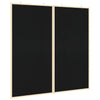 Vidaxx tableau d'affichage noir 80 x 80 x 1,4 cm bois de pin massif