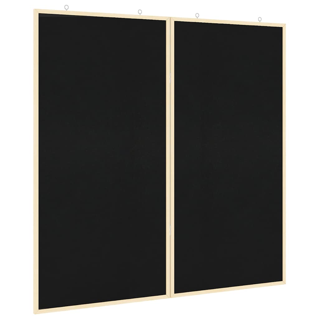 Vidaxx tableau d'affichage noir 80 x 80 x 1,4 cm bois de pin massif
