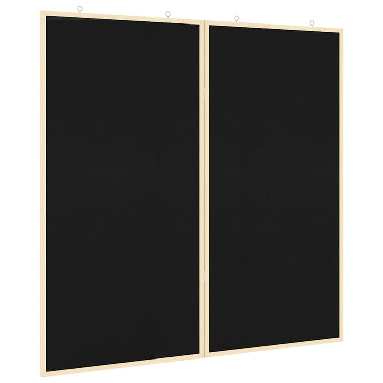 Vidaxx tableau d'affichage noir 80 x 80 x 1,4 cm bois de pin massif