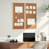 Vidaxx tableau d'affichage marron 80 x 80 x 1,4 cm bois de pin massif