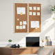 Vidaxx tableau d'affichage marron 80 x 80 x 1,4 cm bois de pin massif
