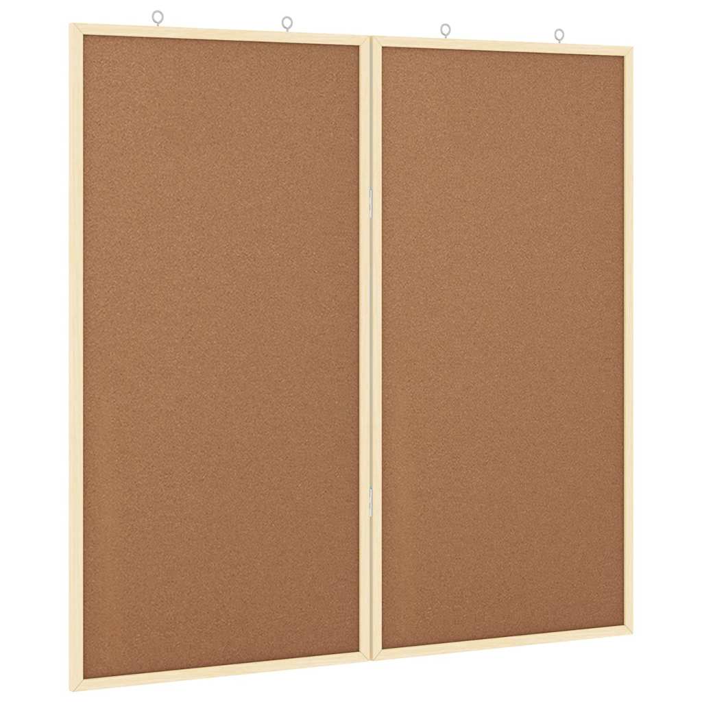 Vidaxx tableau d'affichage marron 80 x 80 x 1,4 cm bois de pin massif