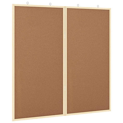 Vidaxx tableau d'affichage marron 80 x 80 x 1,4 cm bois de pin massif