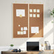 Vidaxx tableau d'affichage marron 80 x 80 x 1,4 cm bois de pin massif