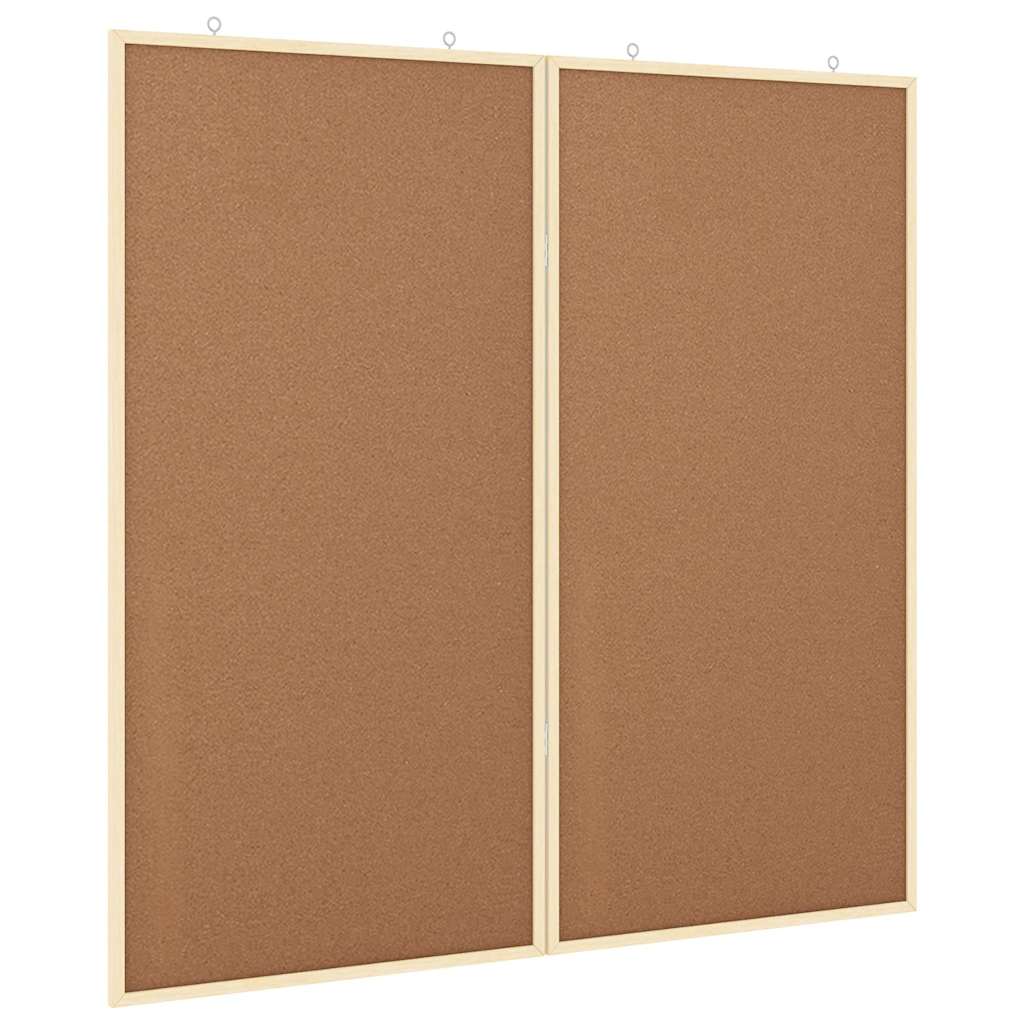 Vidaxx tableau d'affichage marron 80 x 80 x 1,4 cm bois de pin massif