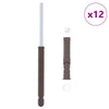 Vidaxx supports d'étagère flottants 12 pcs beige ø10 x 170 mm acier