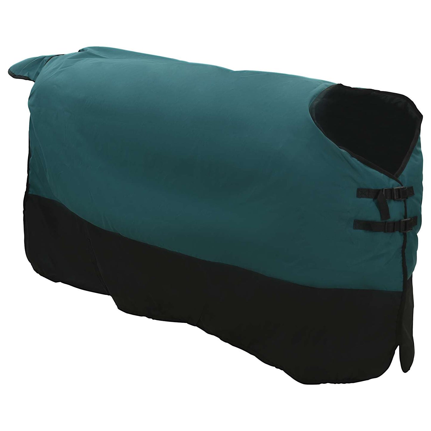 Vidaxx couverture pour cheval vert foncé et noir 135 cm polyester