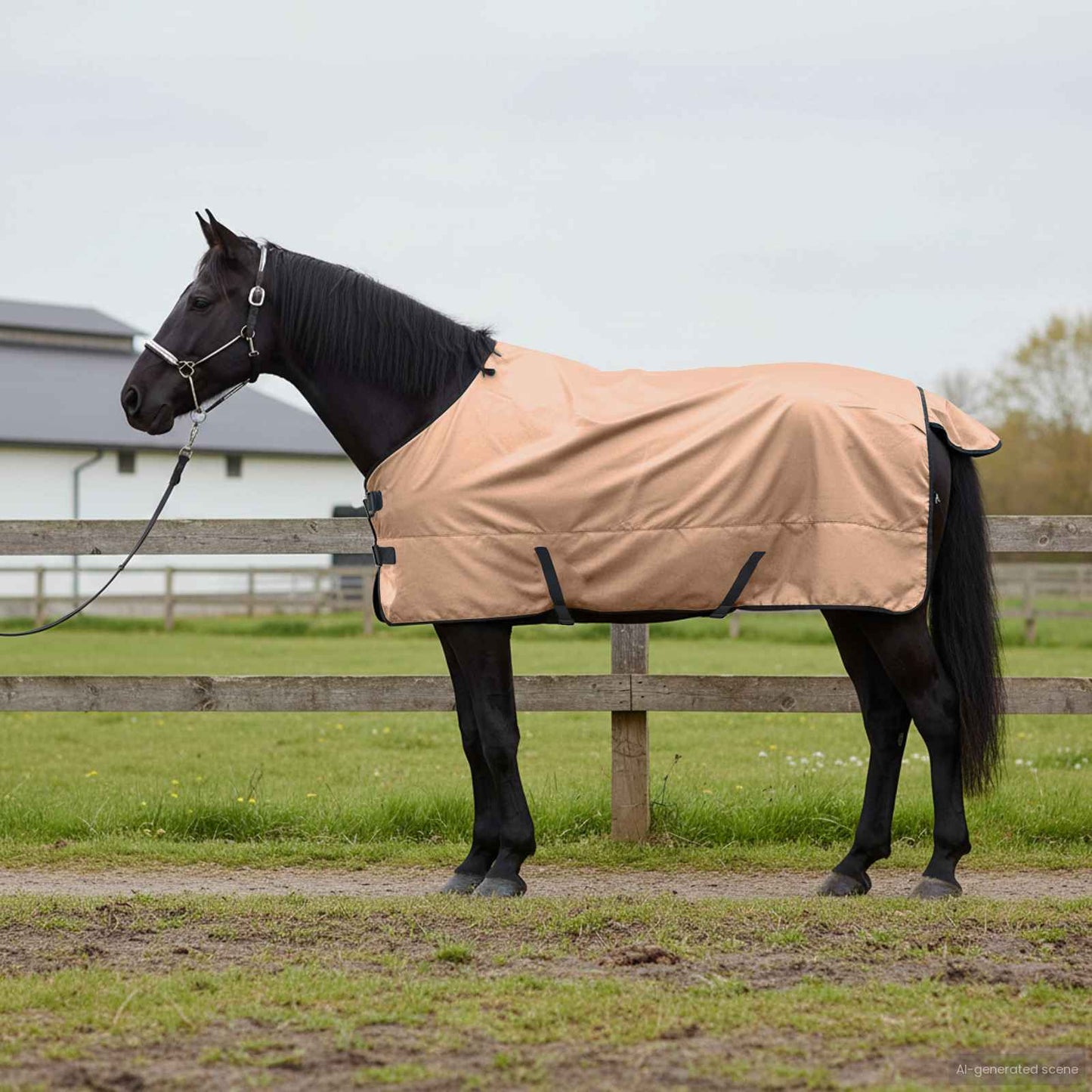 Vidaxx couverture pour cheval cappuccino 145 cm polyester