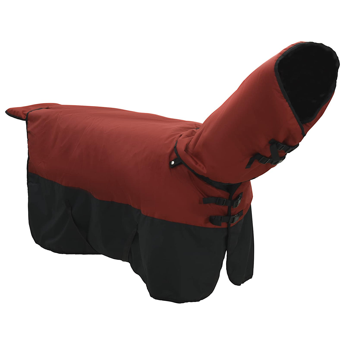 Vidaxx couverture pour cheval vert foncé et noir 85 cm polyester