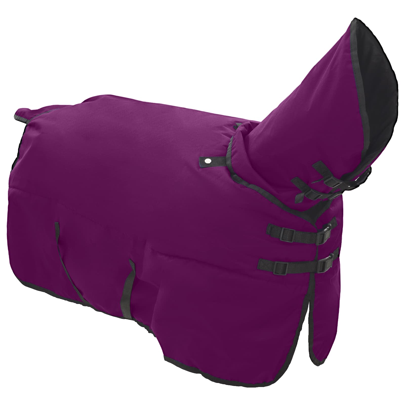Vidaxx couverture pour cheval vert foncé et noir 105 cm polyester
