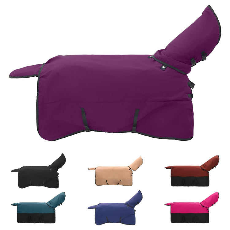 Vidaxx couverture pour cheval vert foncé et noir 115 cm polyester