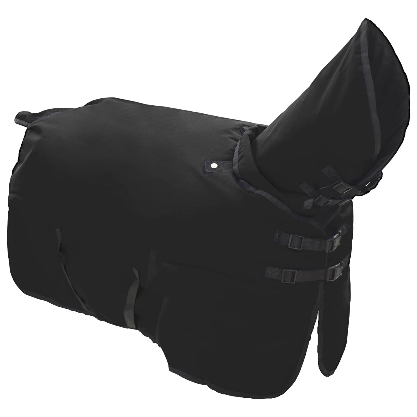 Vidaxx couverture pour cheval vert foncé et noir 125 cm polyester